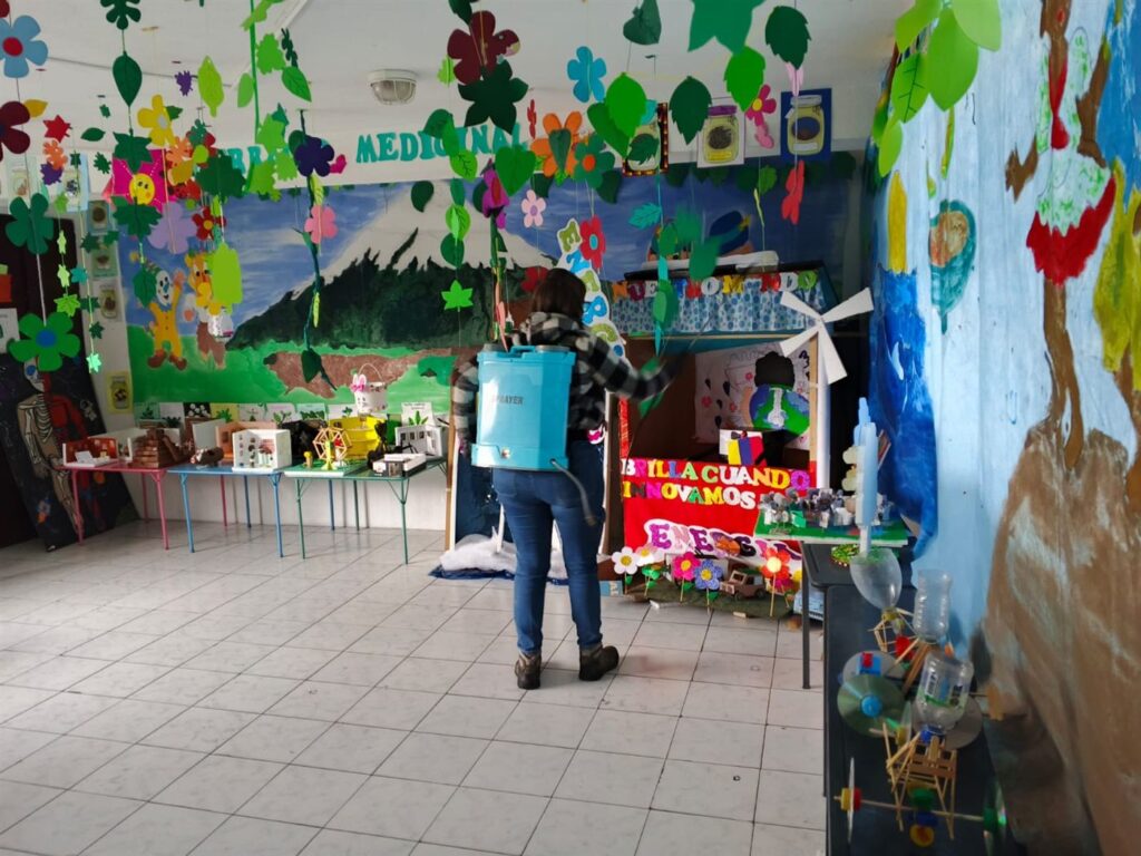 Desinfección y control de plagas en centro infantil en Quito